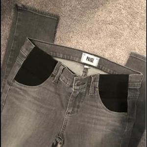Paige Maternity Jeans Grey